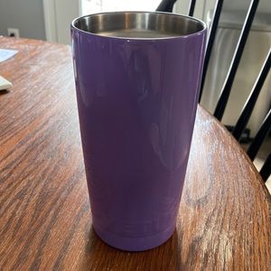 20 oz Purple Coated Stainless Steel Yeti Cup without lid